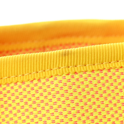 Mixed Fibers Calfskin Deauville Medium Tote Yellow Orange