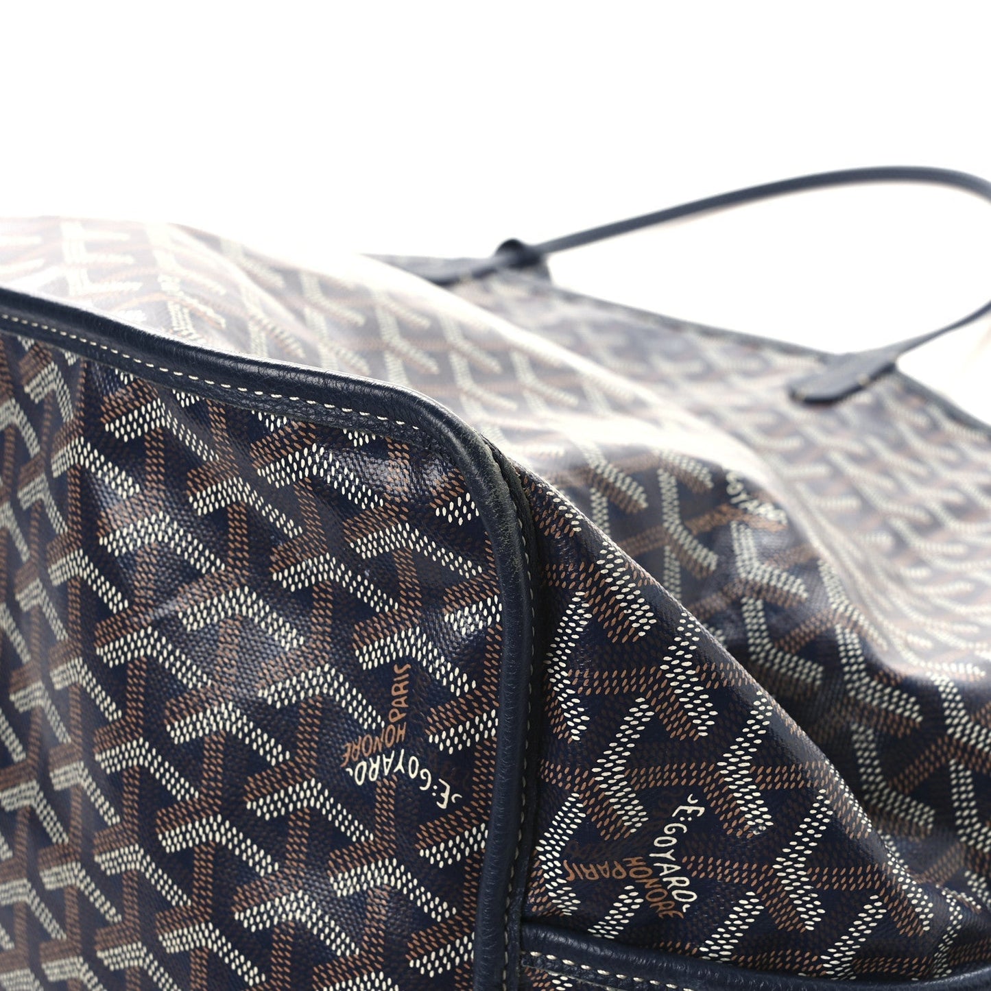 Goyardine Reversible Anjou GM Navy