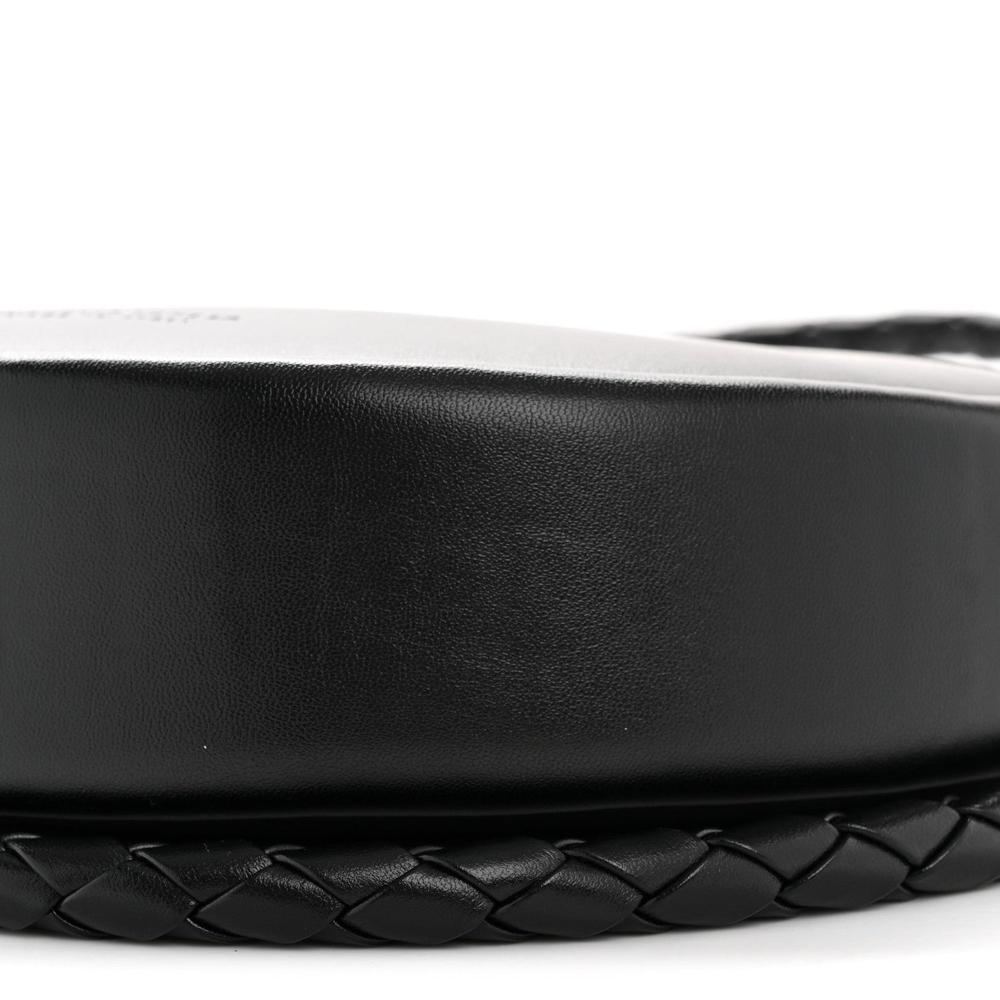 Smooth Calfskin Hula Hoop Shoulder Bag Black
