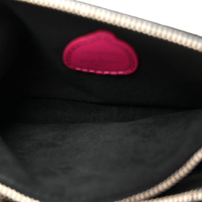 LV X YK Empreinte Multi Pochette Accessories Black Fuchsia