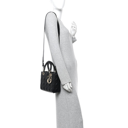 Lambskin Cannage Small My ABCDior Lady Dior Black