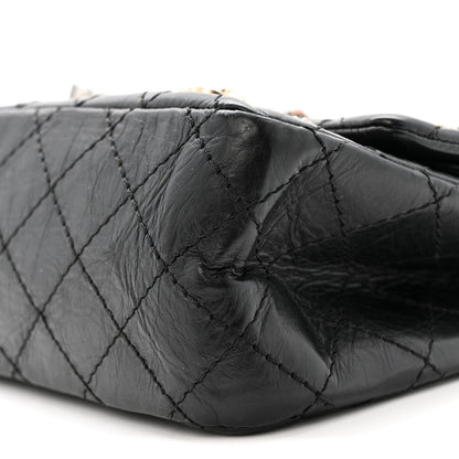 Aged Calfskin Lucky Charms 2.55 Reissue 225 Flap Black