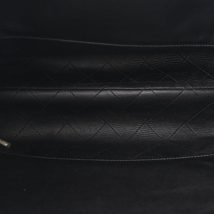 Caviar Stitched Large Lady Coco Shopping Tote Black