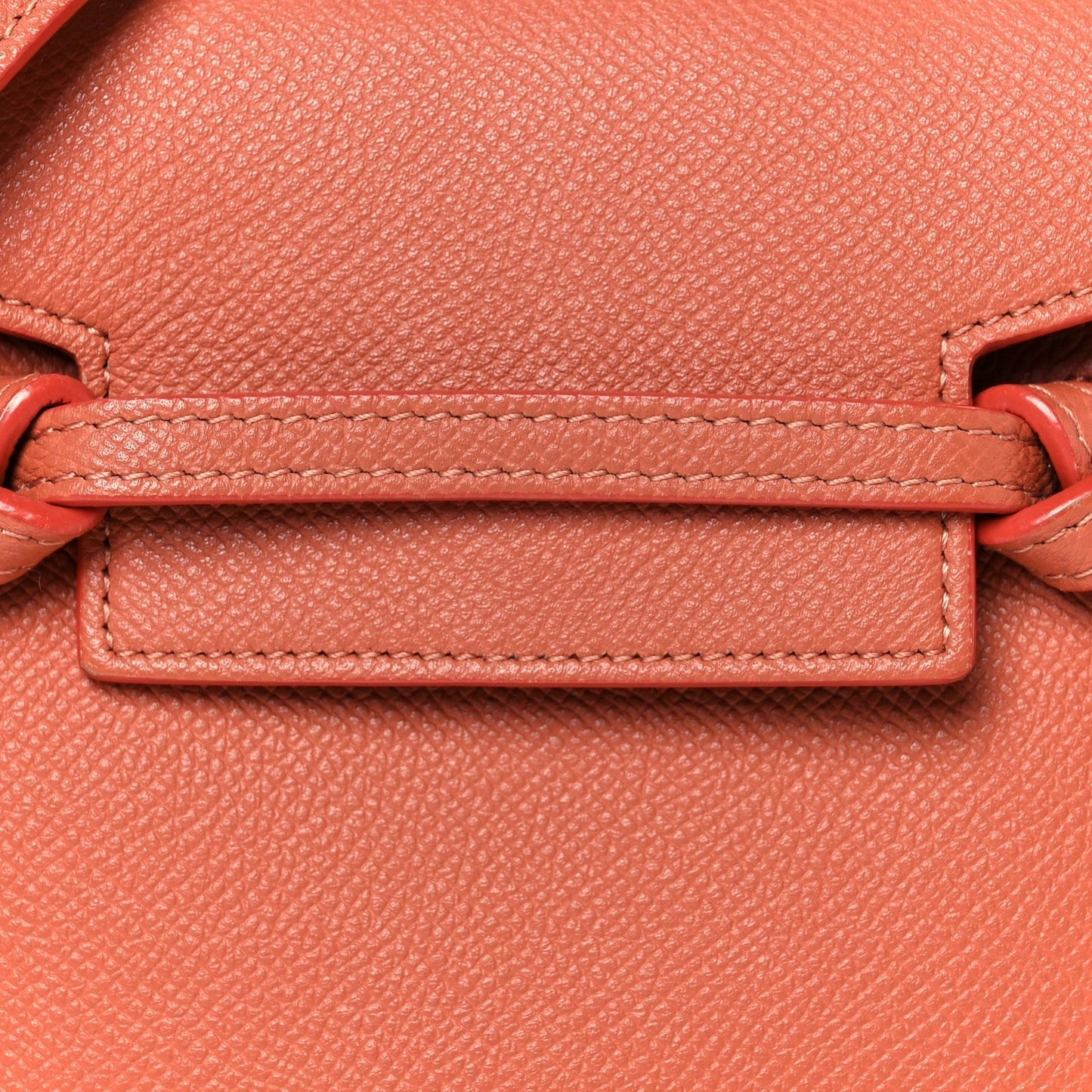 Grained Calfskin Nano Belt Bag Terracotta