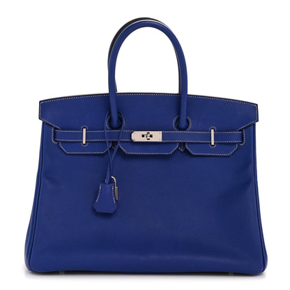 Epsom Candy Birkin 35 Bleu Electrique Mykonos