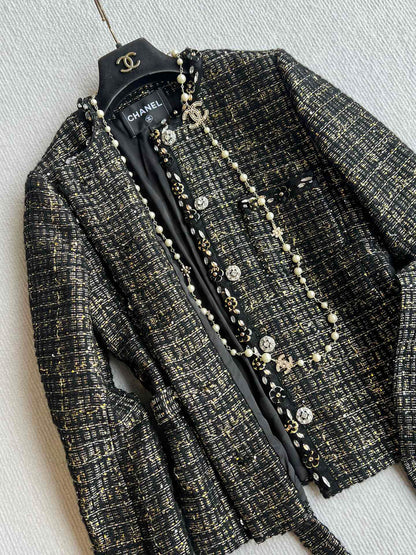 CC 25 Set Tweed Black Polyester Wool 289987