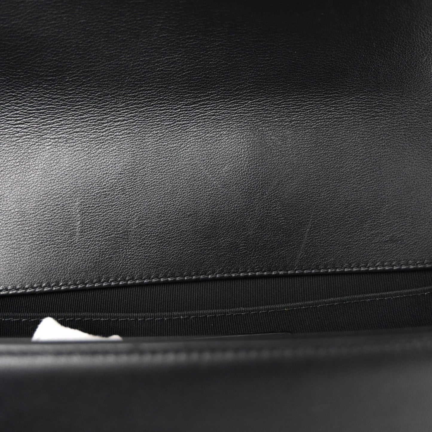 Lambskin Quilted Medium Boy Flap Black