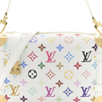 LV x TM Cowhide Monogram Multicolor Side Trunk MM White