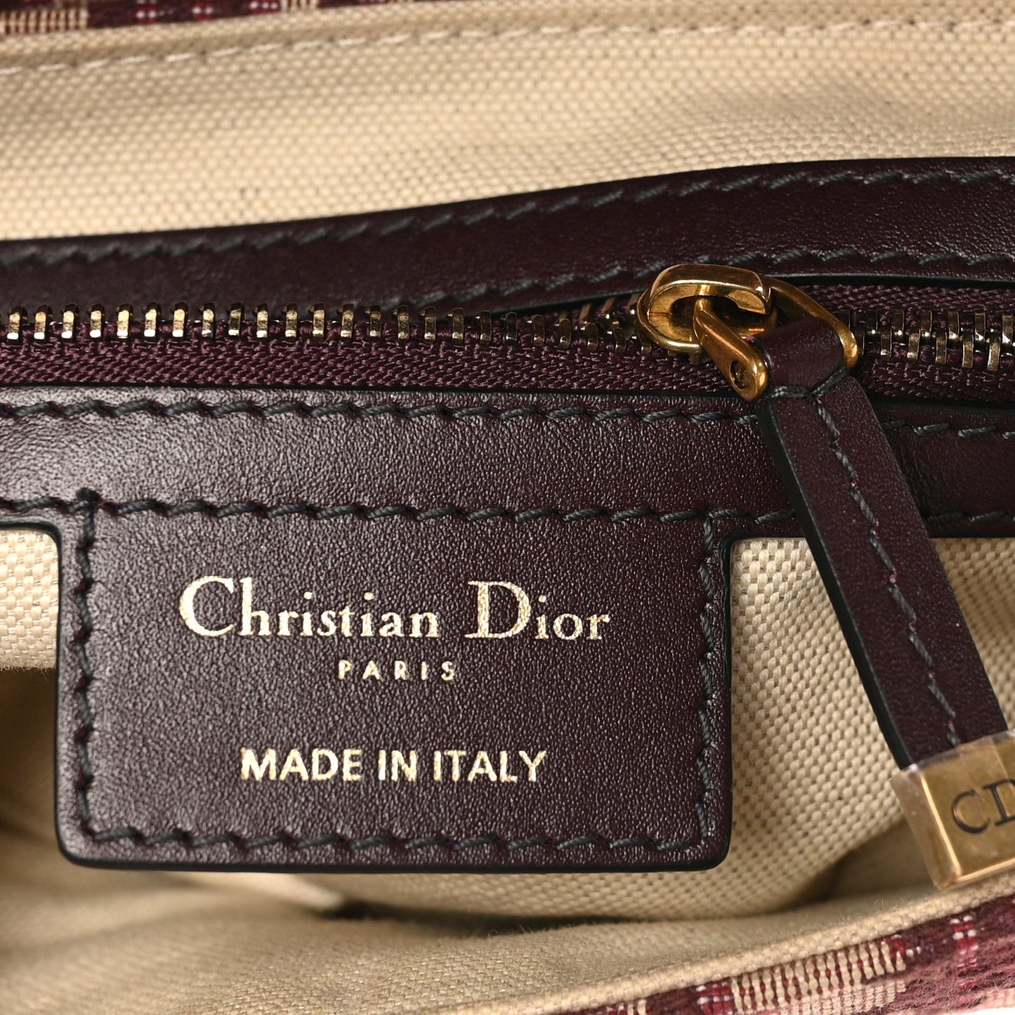 Oblique Saddle Bag Burgundy