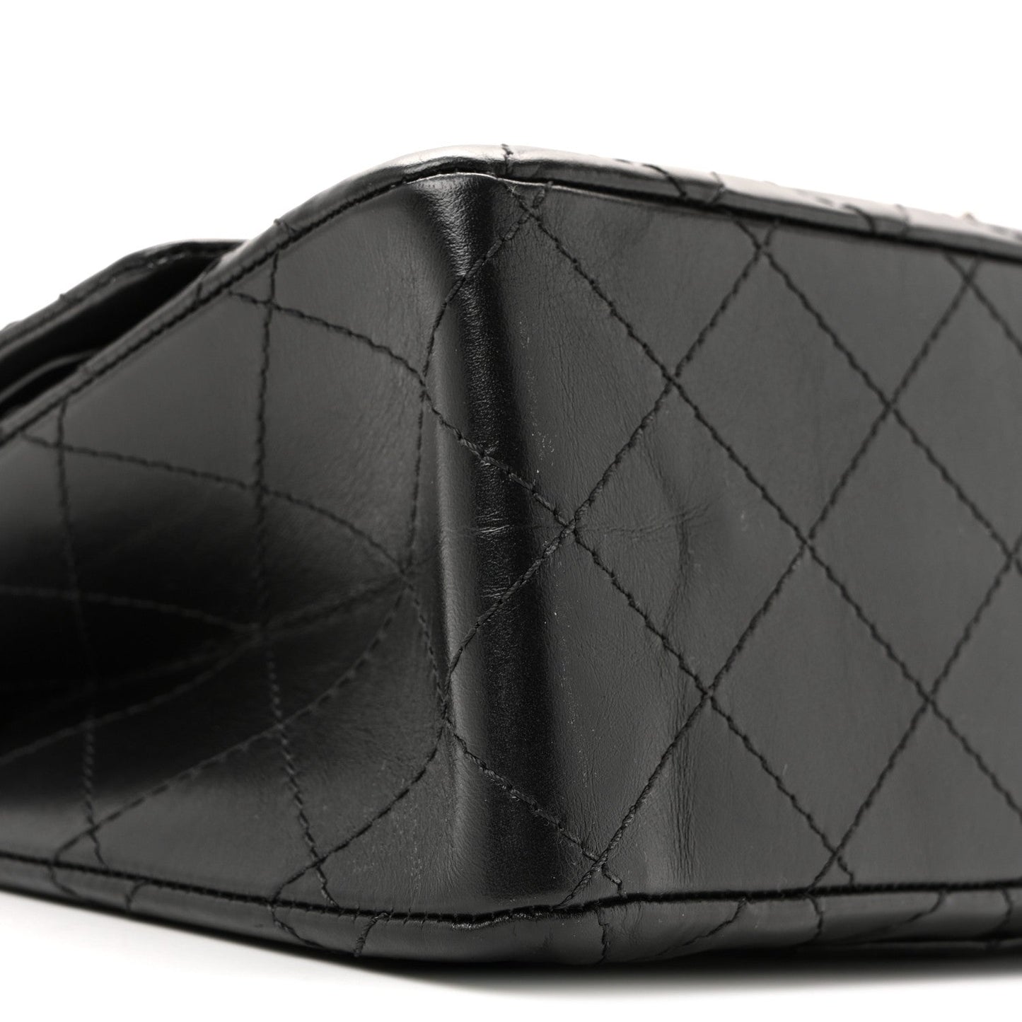 Aged Calfskin Quilted 2.55 Reissue 227 Flap Black
