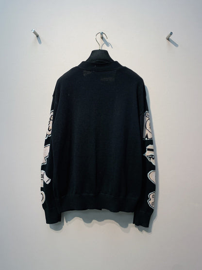 CC 25 Cardigan White And Black Cotton 287524