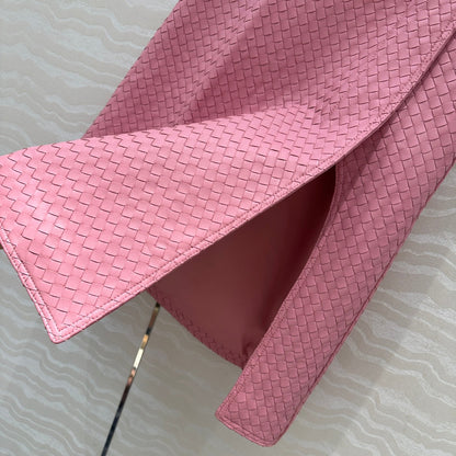 BV Skirt in Pink Lambskin