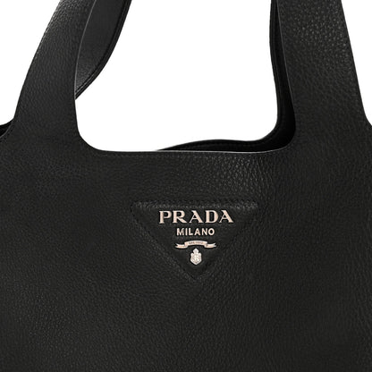 Vitello Daino Soft Large Dynamique Tote Black
