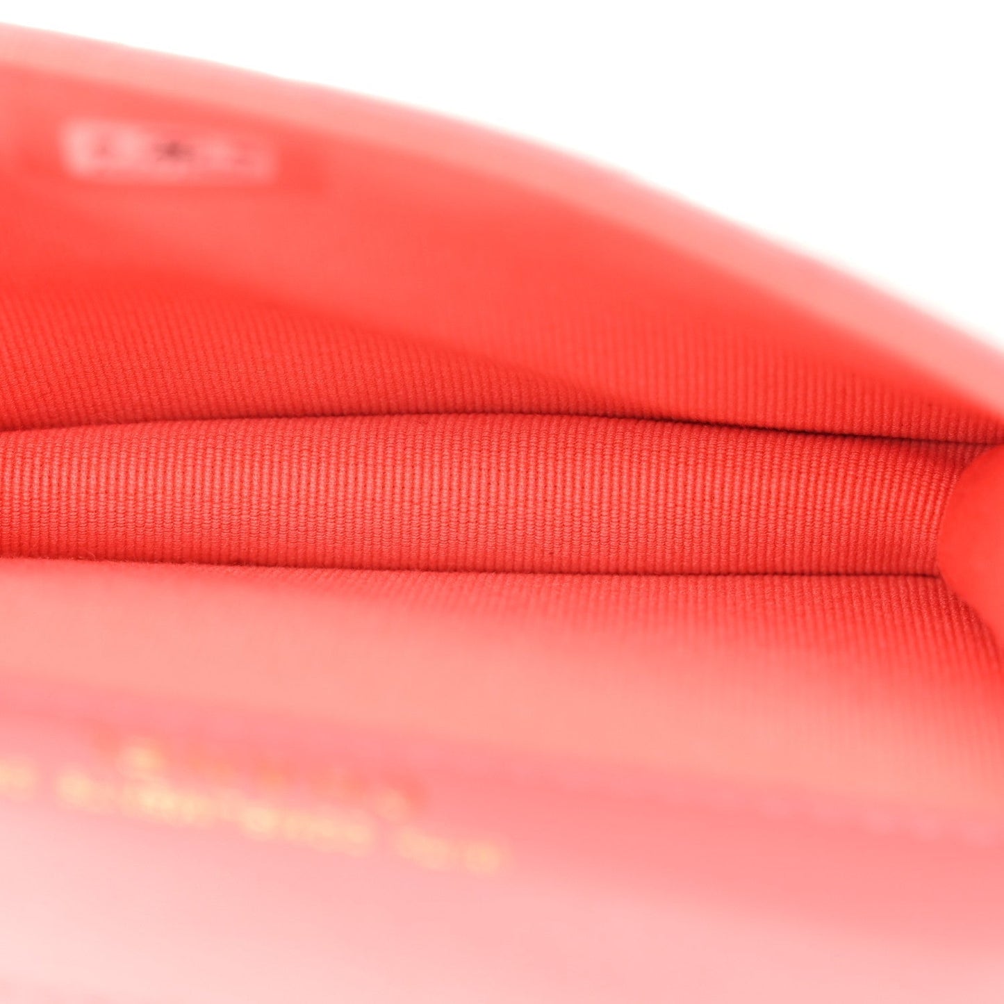 Shiny Lambskin Quilted Card Holder On Chain Pink