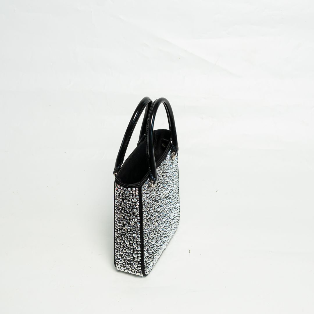Prada Small satin tote bag with crystals