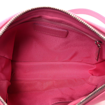Lambskin Chevron Quilted Small Promenade Camera Case Pink