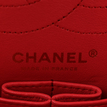 Lambskin Velvet Grosgrain Quilted 2.55 Reissue 225 Flap Red