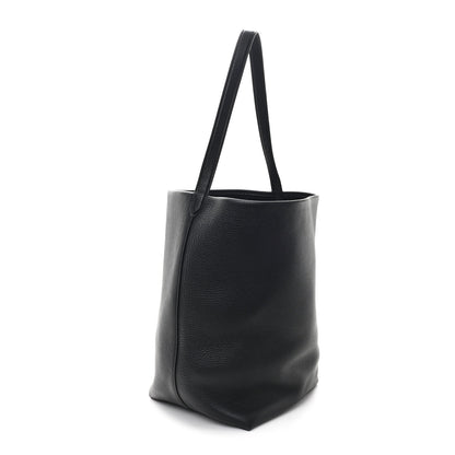 Grained Calfskin Large N/S Park Tote Black