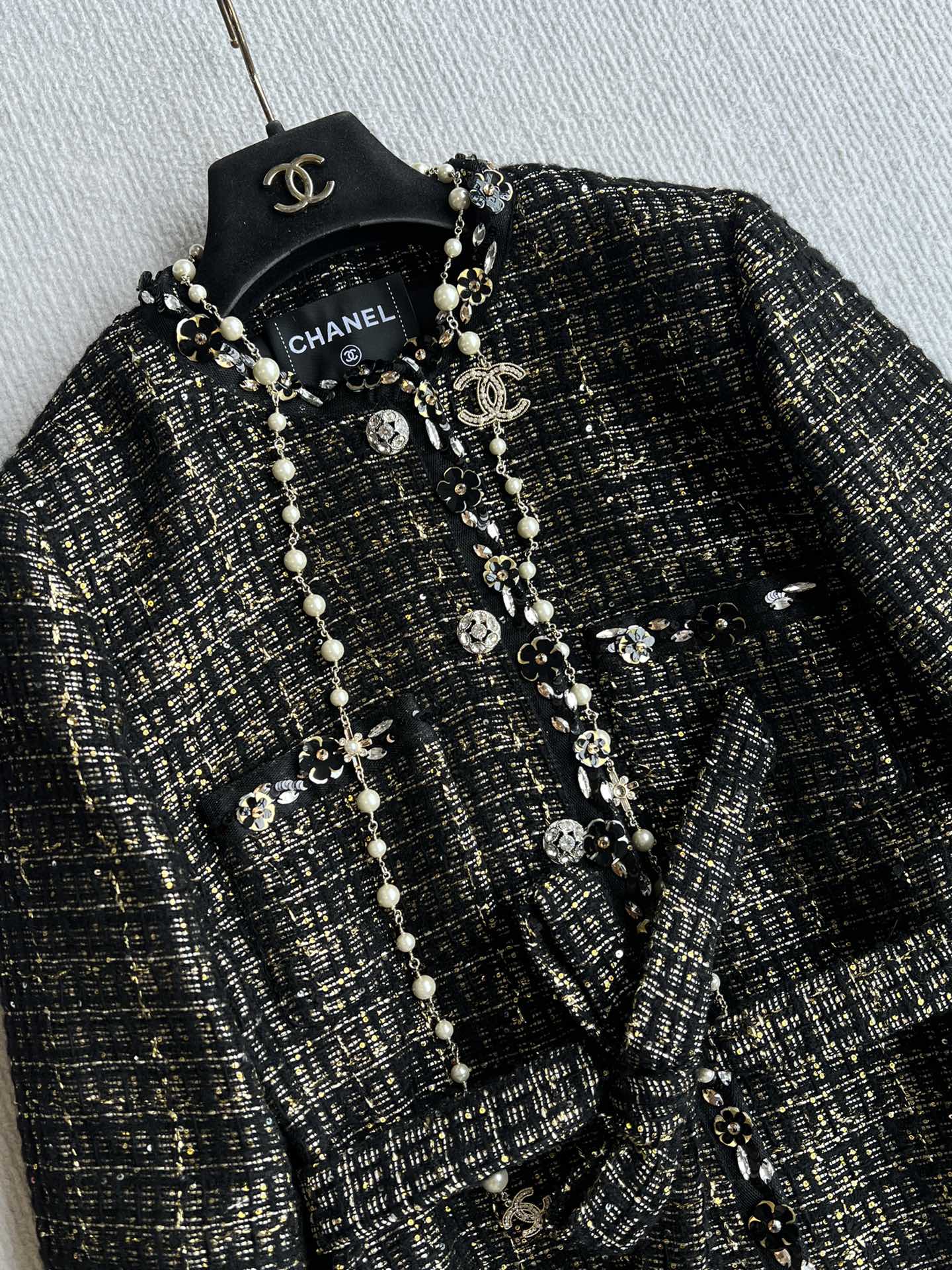 CC 25 Set Tweed Black Polyester Wool 289987
