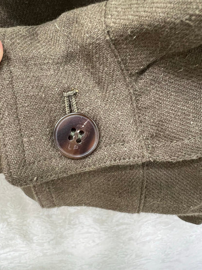LP 25 Jacket With Belt Khaki Linen Wool 309236