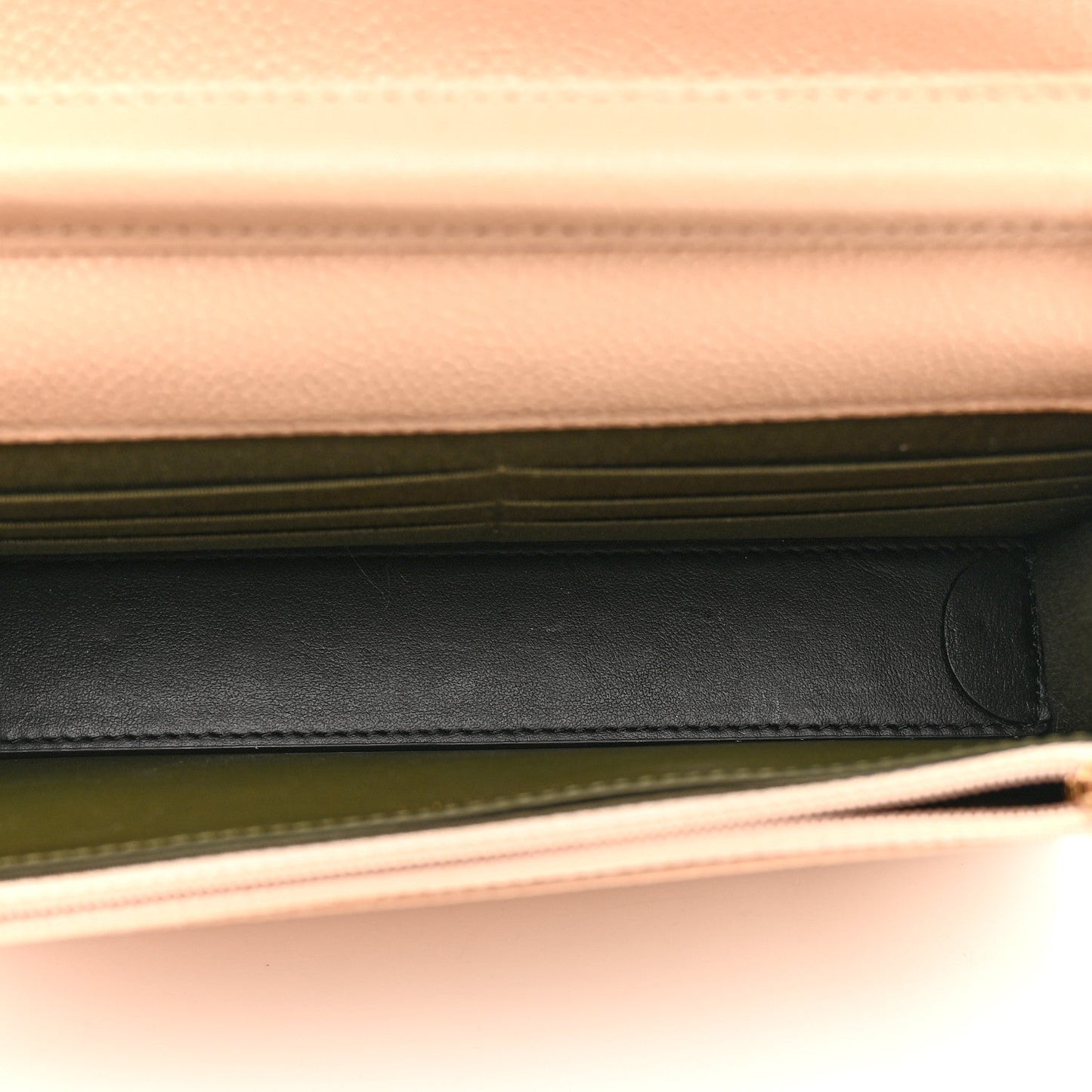 Caviar Quilted Boy Wallet On Chain WOC Light Beige
