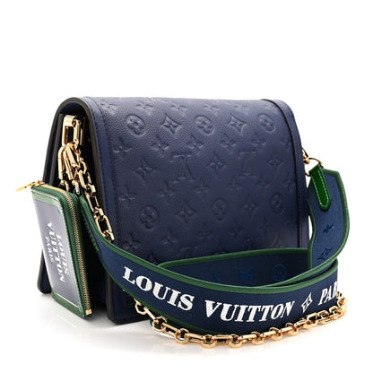 Empreinte Monogram Dauphine MM Blue Myrtle