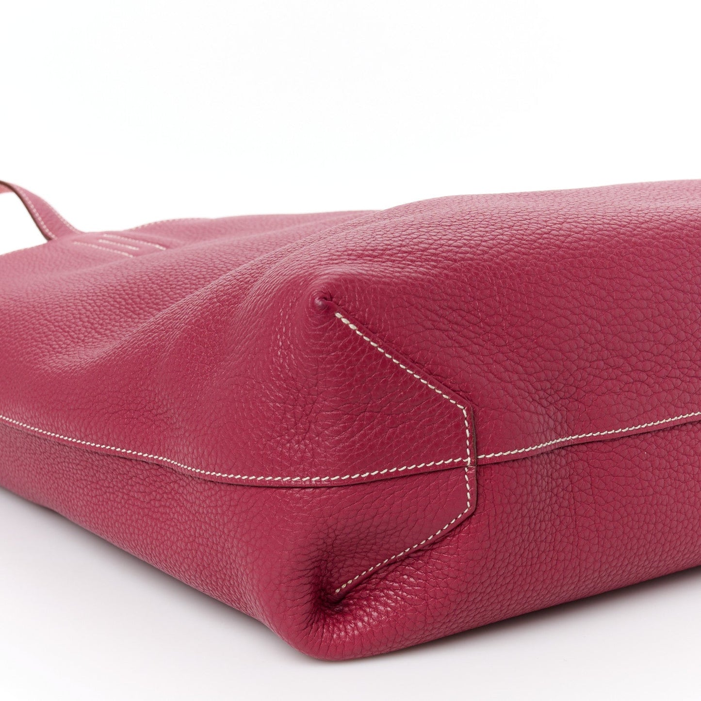 Taurillon Clemence Double Sens 36 Reversible Tote Rubis Bougainvillea