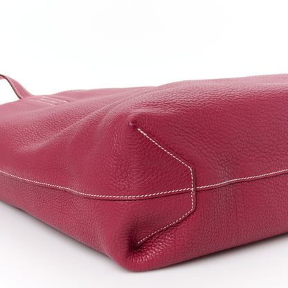 Taurillon Clemence Double Sens 36 Reversible Tote Rubis Bougainvillea