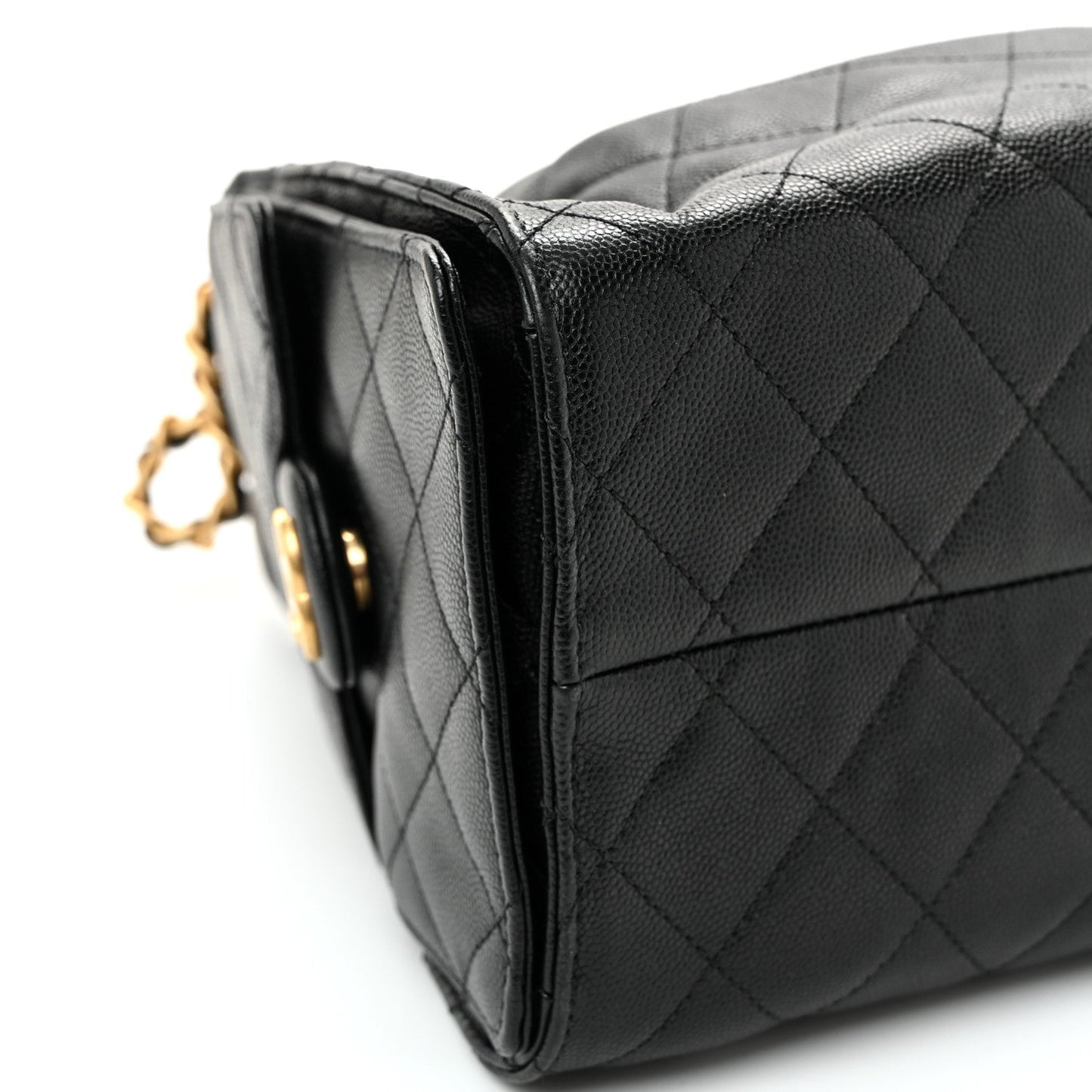 Caviar Quilted Small Chanel 25 Handbag Black