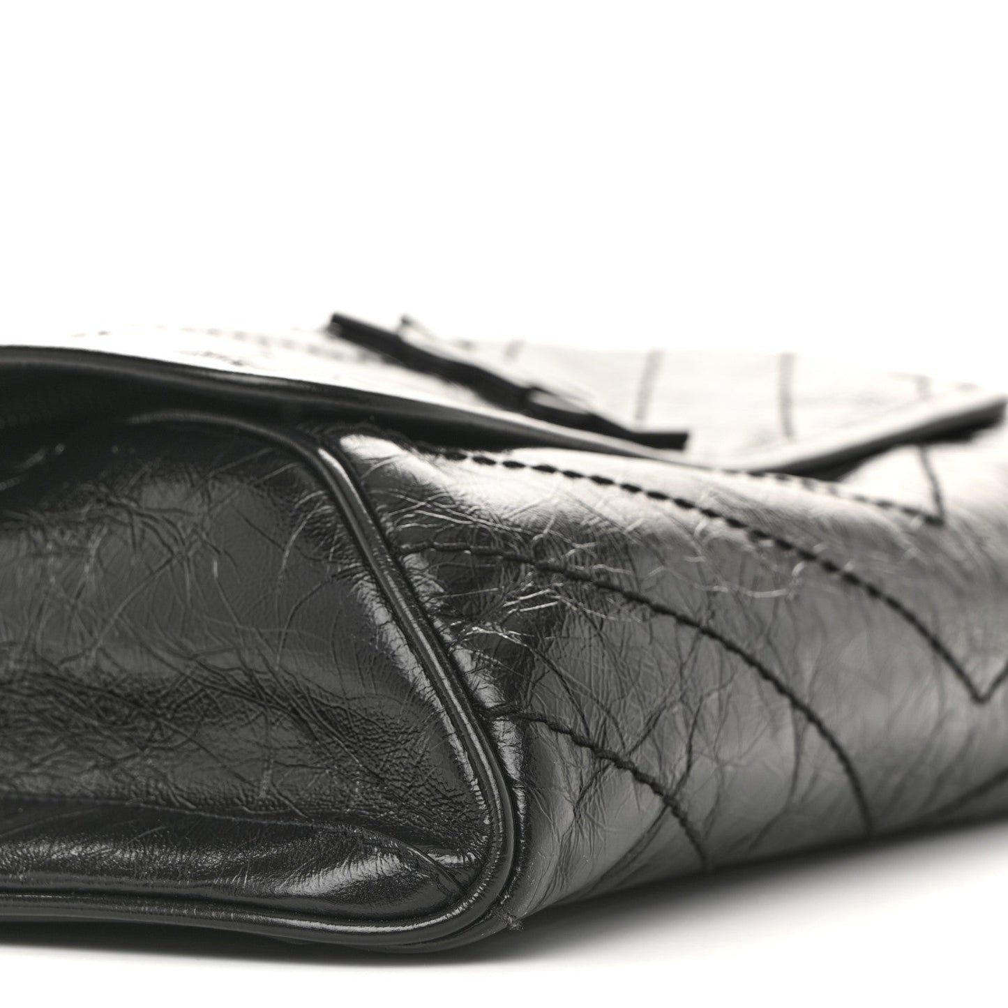 Crinkled Calfskin Matelasse Monogram Niki Body Bag Black