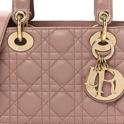 Lambskin Cannage Small My ABCDior Lady Dior Blush