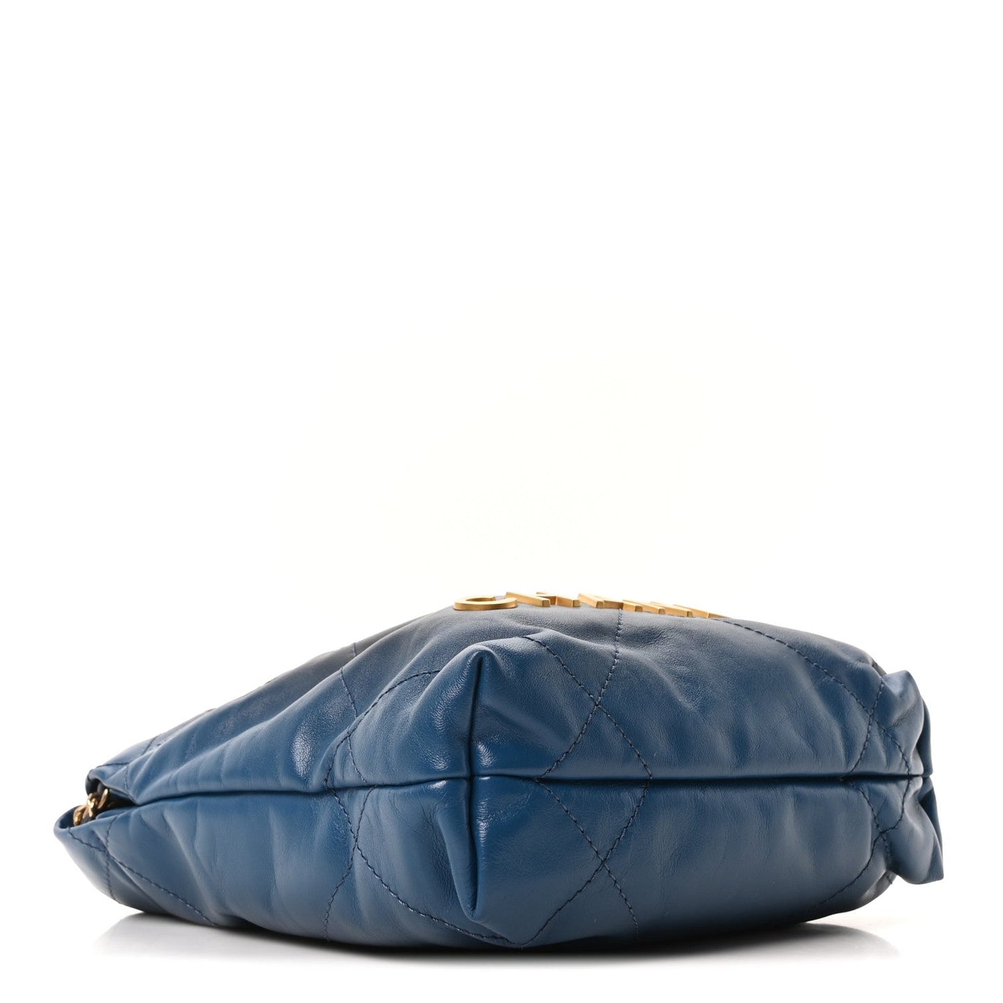 Shaded Calfskin Quilted Mini Chanel 22 Blue Dark Blue