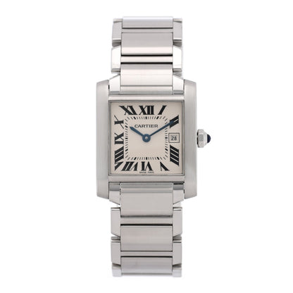 Stainless Steel 25mm Tank Francaise Quartz Watch
