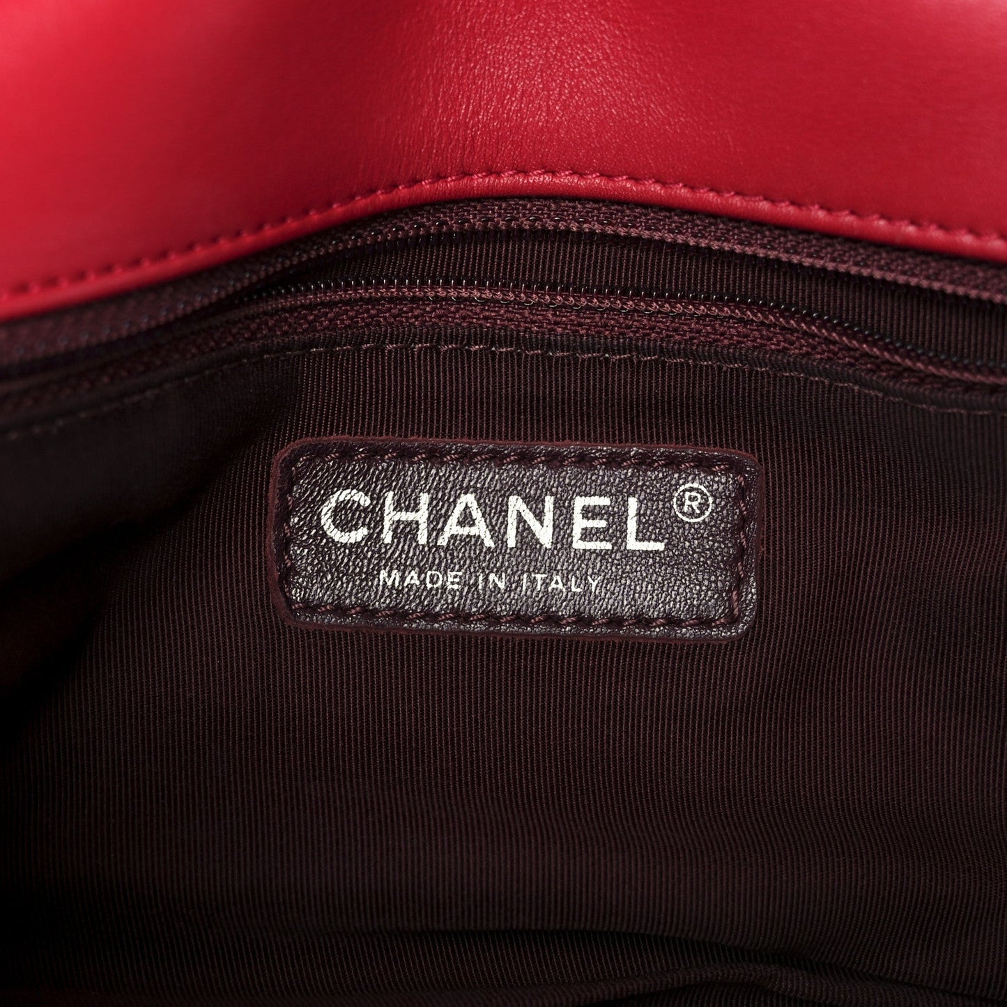 Caviar Lambskin Quilted Bi Coco Flap Red