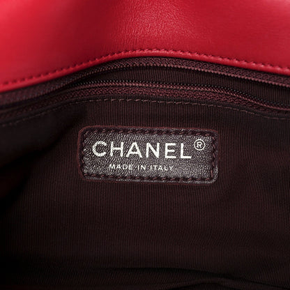 Caviar Lambskin Quilted Bi Coco Flap Red