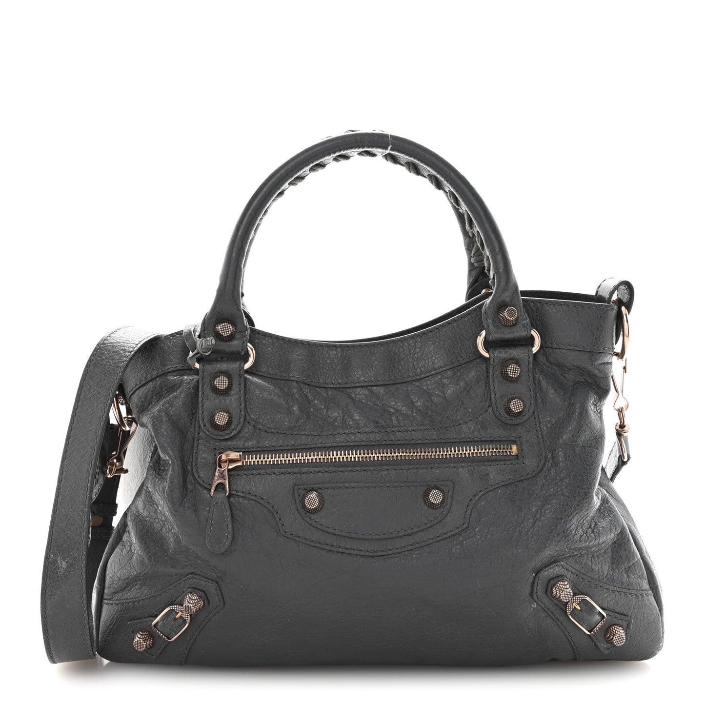 Agneau Giant 12 Rose Gold Hardware Town Gris Tarmac