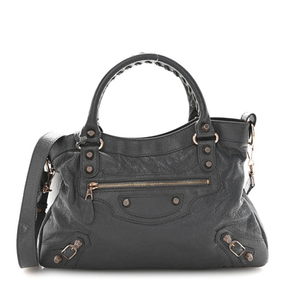 Agneau Giant 12 Rose Gold Hardware Town Gris Tarmac