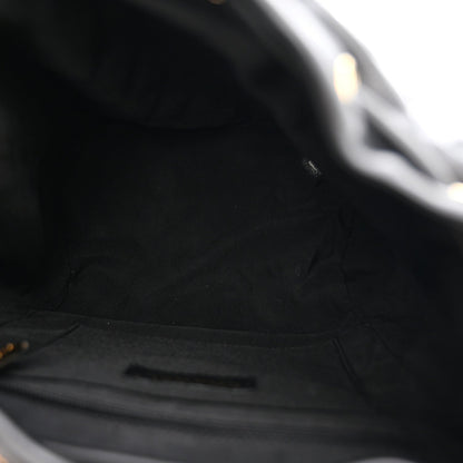 Calfskin Quilted Small Urban Spirit Backpack Black