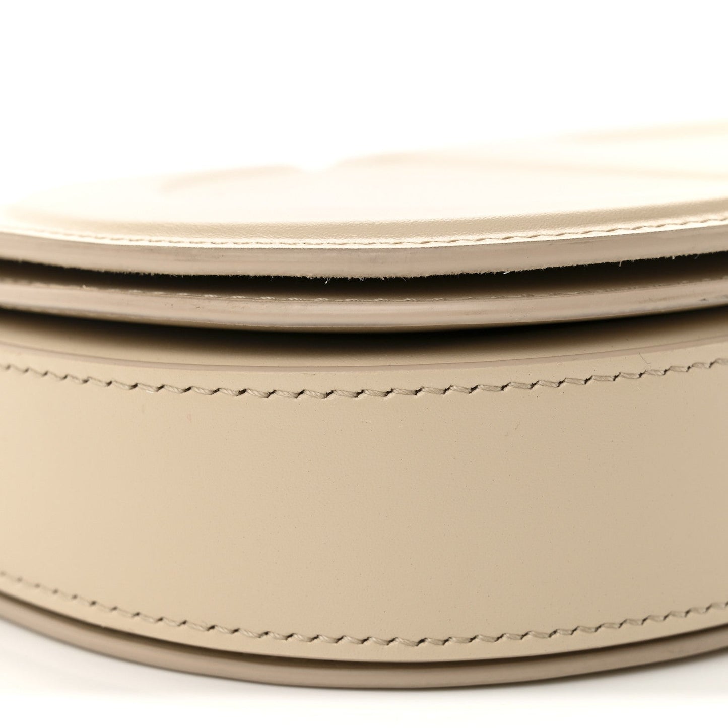 Calfskin CD Signature Flap Crossbody Caramel Beige