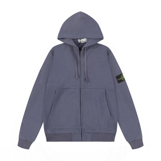Monogram Zip Hoodie