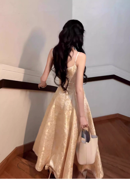 Glamorous Spaghetti Straps V Neck Satin Print Floral Long Party Dress Formal 20th Birthday Outfits SP1979