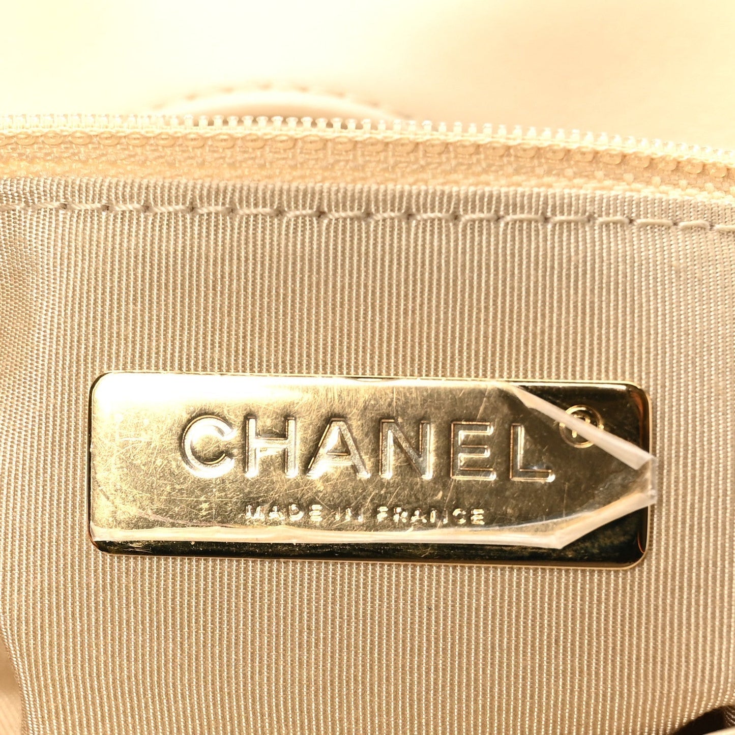 Lambskin Quilted Medium Chanel 19 Flap Beige