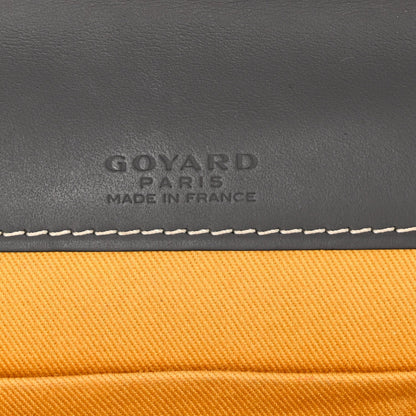 Goyardine Monte Carlo Bois Clutch With Strap Gray