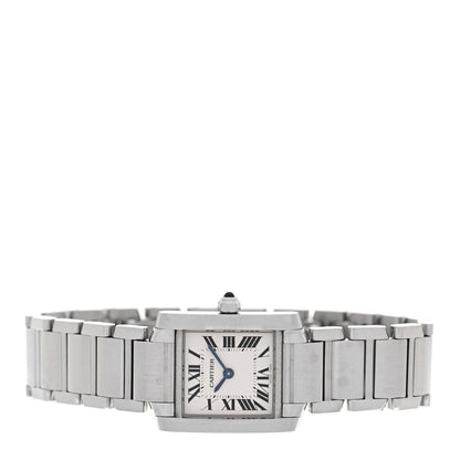 Stainless Steel 20mm Tank Francaise Quartz Watch