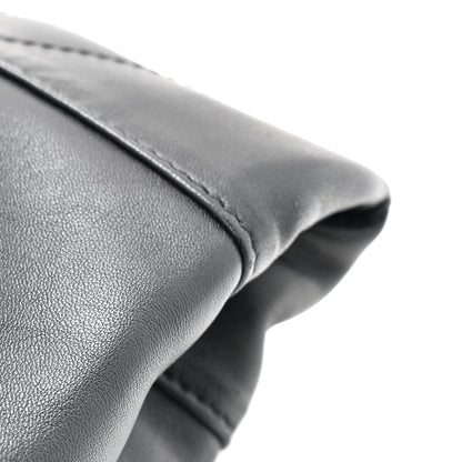 Lambskin Matelasse Monogram Large Jamie 4.3 Pochon Black