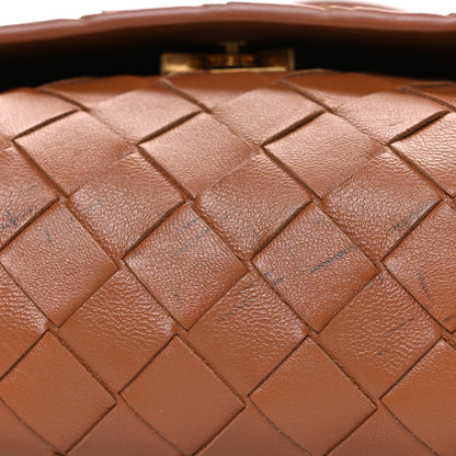 Nappa Intrecciato Mini Crossbody Bag Wood