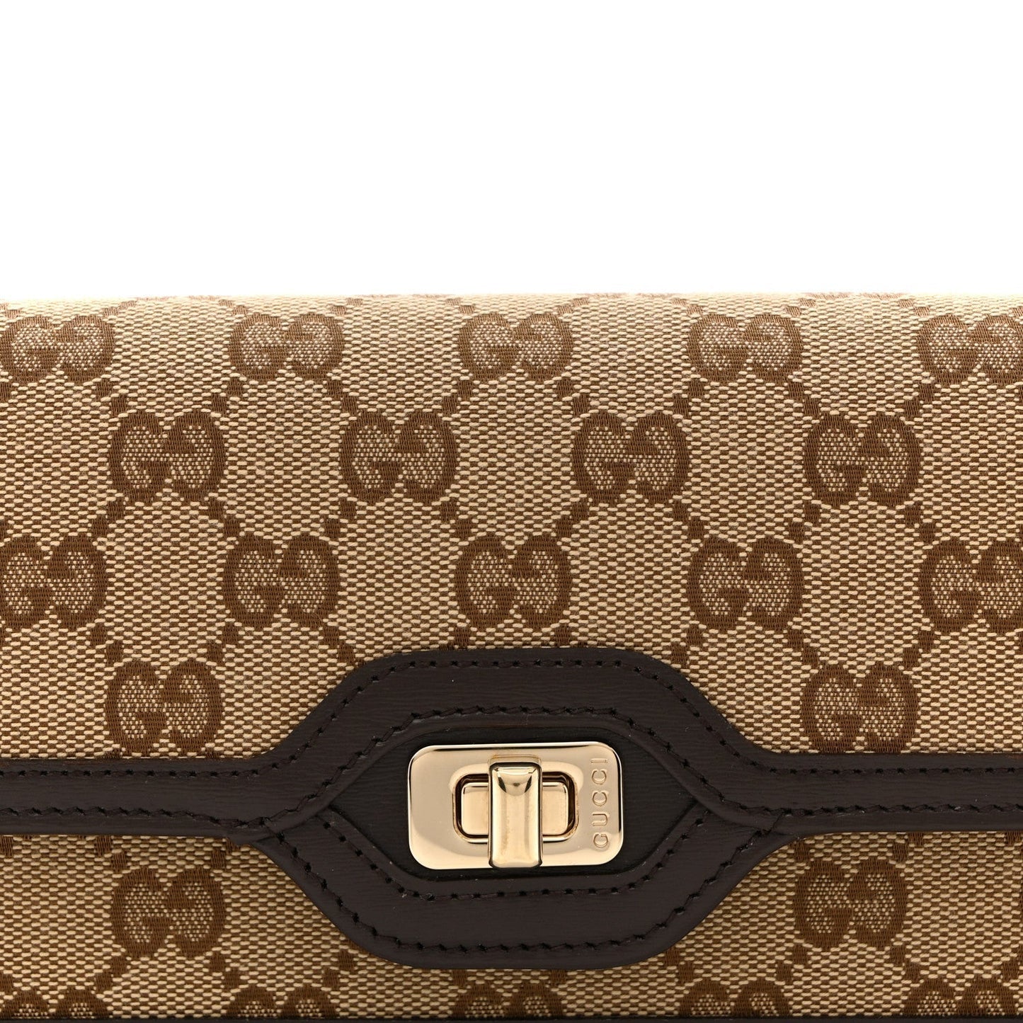 GG Monogram Mini Luce Shoulder Bag Beige Ebony