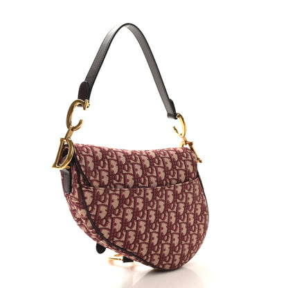 Oblique Saddle Bag Burgundy