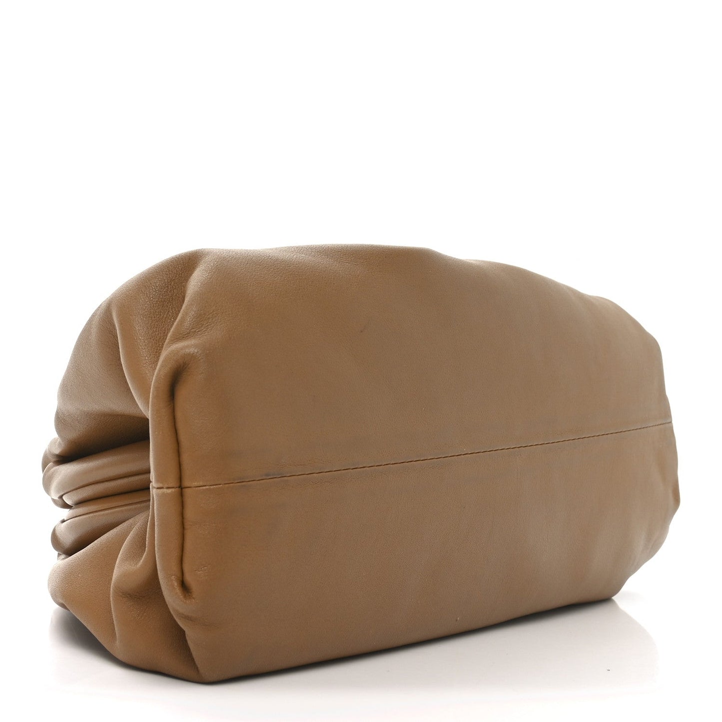 Smooth Butter Calf The Pouch Oversized Clutch Cammello