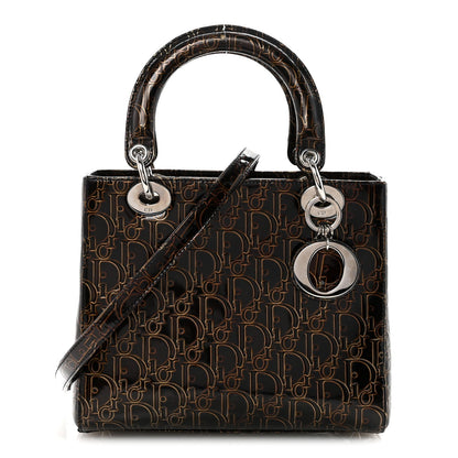 Patent Ultimate Medium Lady Dior Brown